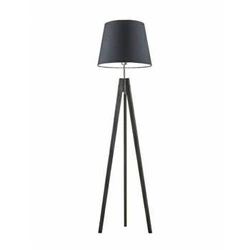 Stojací lampa ARUBA, grafitové stínidlo, tmavě hnědé nohy