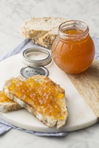 Sklenice dóza na marmeládu 400 ml Orange Fruit KILNER