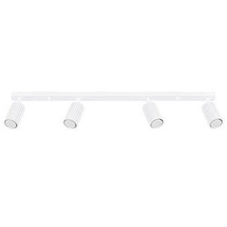 Moderní bílý stropní plafon Karbon 4L otočný do obýváku a ložnice SOLLUX