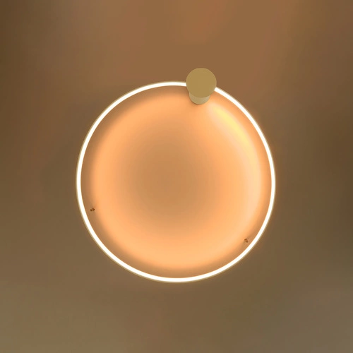 Stropní LED svítidlo RIO 110 zlaté moderní do obýváku a ložnice Thoro 118 cm