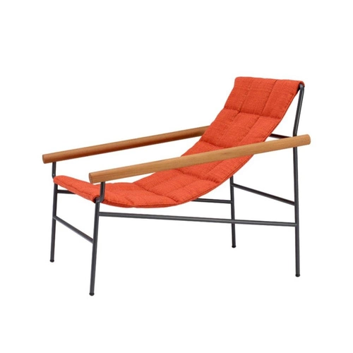 Zahradní relaxační křeslo Glam outdoor s područkami, látka, glamour styl