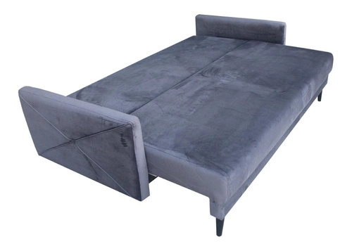 Rozkládací pohovka Saxo dvoumístná s úložným prostorem a funkcí spaní grafitová moderní do obýváku