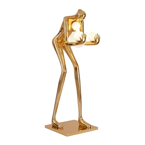 Stojací lampa WOMAN-2 GOLD lesklá zlatá 190 cm