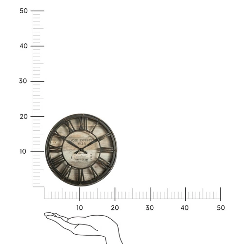 Nástěnné hodiny vintage Atmosphera Vintage wood 21 cm do obýváku imitace dřeva loft