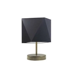 Noční lampička PASADENA černá s moderním stínidlem do ložnice LYSNE 30 cm