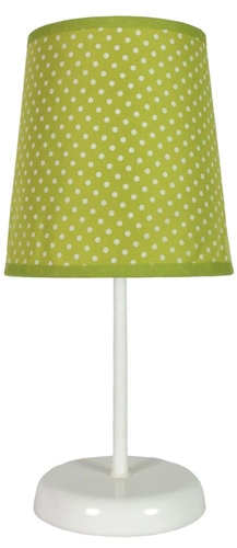 Stolní lampa Gala 1x40W E14 zelená s tečkami