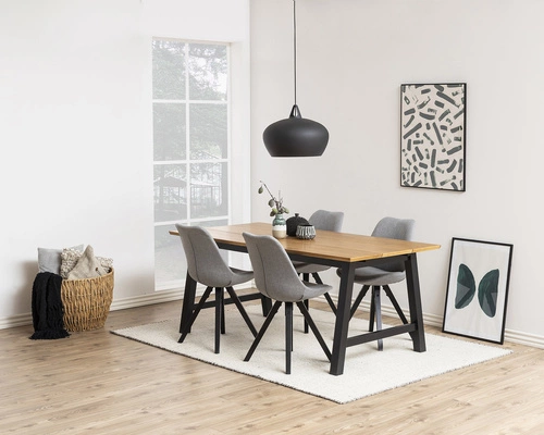 Židle Dima Light Grey/Black