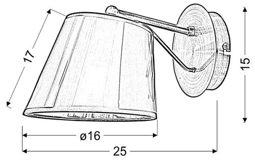 Nástěnné svítidlo Cortez moderní černé kovové do ložnice a obývacího pokoje CANDELLUX LIGHTING