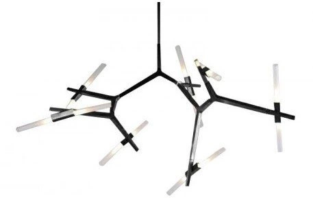 Závěsné svítidlo STICKS-14 černé, nastavitelné, moderní nad jídelní stůl do obýváku Step into Design