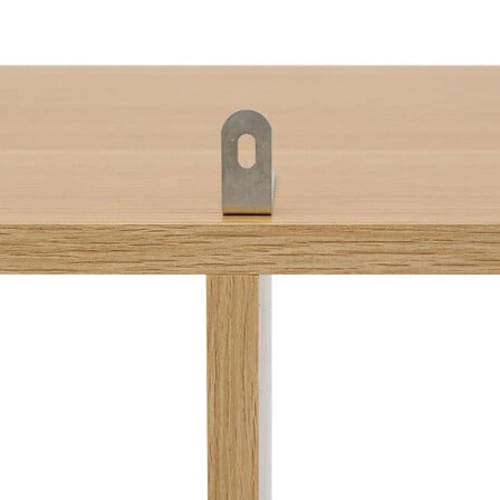 Stojící skříňka Tasso se 4 policemi do obýváku a předsíně přírodní modulární boho 5five