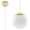 Zlatá závěsná lampa UGO 20