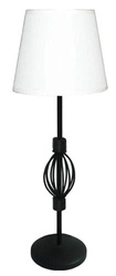 Noční lampička do ložnice Rosette bílá moderní s kovovým stínidlem CANDELLUX 48 cm