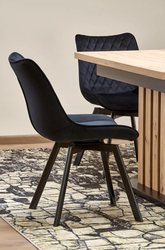 Rozkládací jídelní stůl Lamis 130-180x80 cm moderní dub artisan na jedné noze Intesi