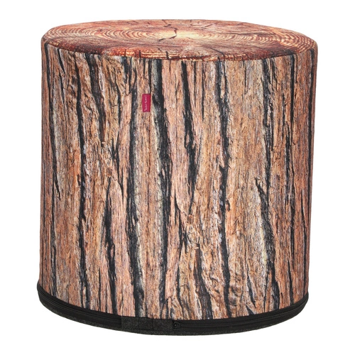 Okrúhlý taburet Acacia Intesi moderní barevný do obýváku nebo ložnice boho styl 40 cm