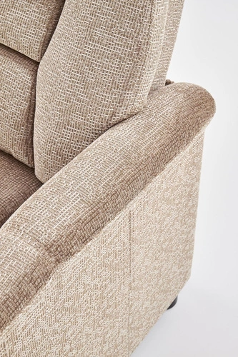 Rozkládací křeslo do obýváku Dumont béžové moderní relax Intesi čalouněné polohovatelné