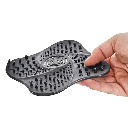 Intesi silikonové sítko do dřezu a umyvadla černé moderní 13,3 cm do kuchyně a koupelny