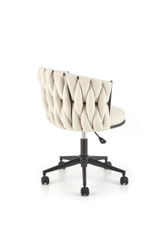 Ergonomická kancelářská židle Natol béžová otočná s nastavitelnou výškou glamour do kanceláře