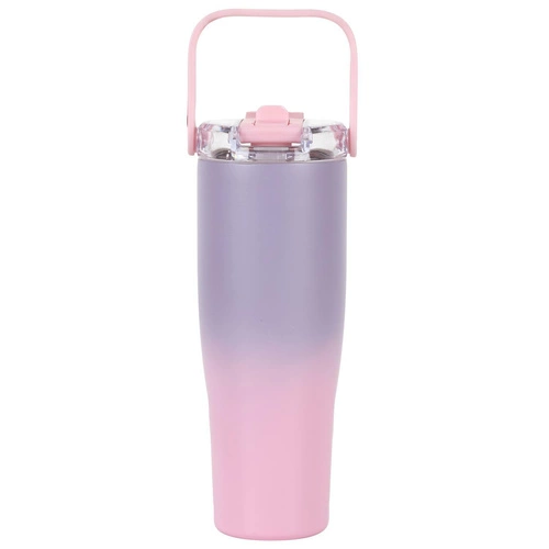 Termo hrnek Intesi New York 900ml fialovo-růžový na kávu a nápoje s sebou