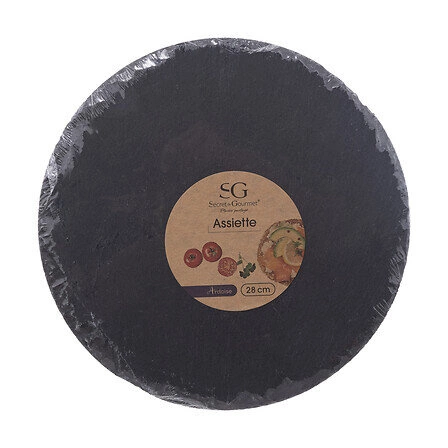 Miska na lupenky 28 cm kulatá černá