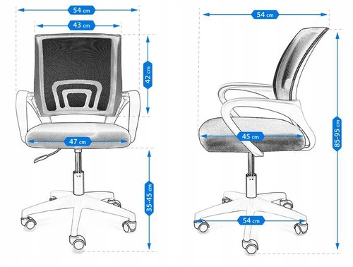 Ergonomická kancelářská židle Splash Intesi červená síťovaná otočná s područkami k pracovnímu stolu