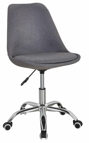Otočná kancelářská židle Alanta šedá s nastavitelnou výškou moderní do kanceláře a na studium
