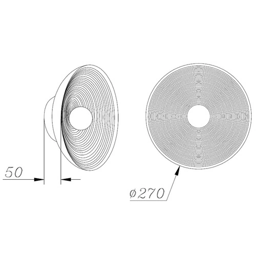 ILUSIONI nástěnné svítidlo bílé 26 cm