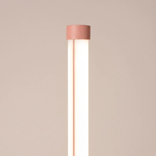TRANG moderní LED stojací lampa do obývacího pokoje broskvová 3000K