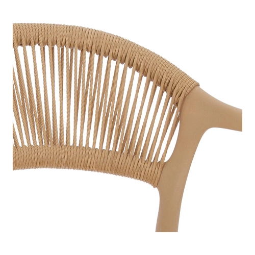 Zahradní židle Osma béžová Intesi z polypropylenu boho stohovatelná snadné čištění