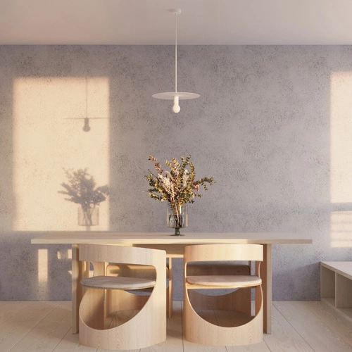 Stropní svítidlo FLAVIO bílé moderní kovové do obýváku kuchyně nebo nad stůl