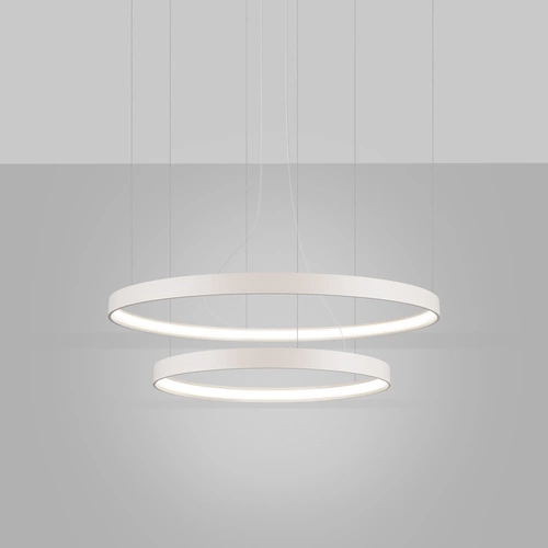 Moderní béžový LED lustr RIO 2 78 cm do obýváku a jídelny s nastavitelnou výškou