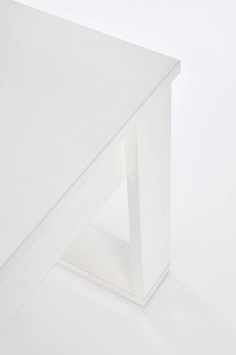 Konferenční stolek Halk S bílý čtvercový se zásuvkou moderní do obýváku 60x60 Intesi