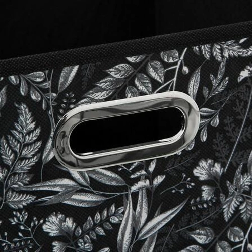 Box / Krabice do regálu 31x31cm Dekor černá