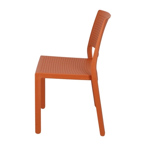 Zahradní židle Emi oranžová plastová stohovatelná moderní SCAB Design snadné čištění