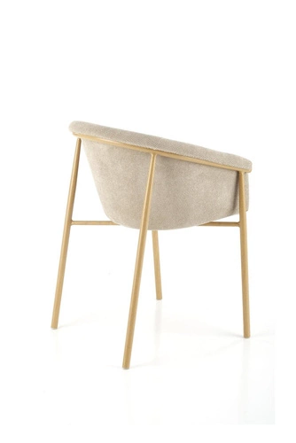 Čalouněná jídelní židle s područkami Mathilde béžová moderní Intesi