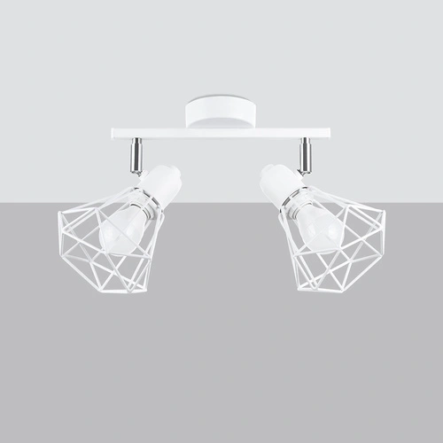 Stropní svítidlo ARTEMIS 2 bílá moderní kovová s otočným stínidlem do obýváku a kuchyně