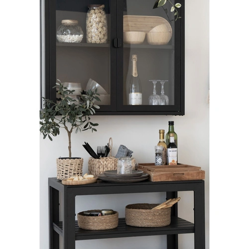 Sada 2 skleněných dóz Taipei House Nordic s akáciovým víčkem do kuchyně