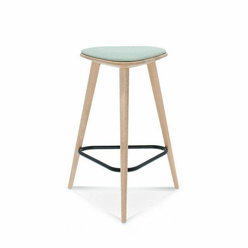 Barová stolička Finn Fameg retro čalouněná bez opěradla 61 cm do kuchyně na míru premium