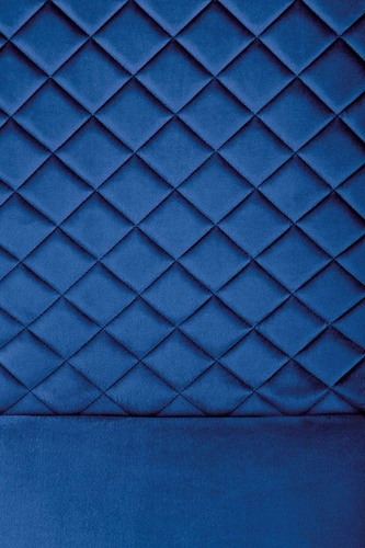 Čalouněná sametová jídelní židle Brigitte modrá moderní s opěrkou Intesi