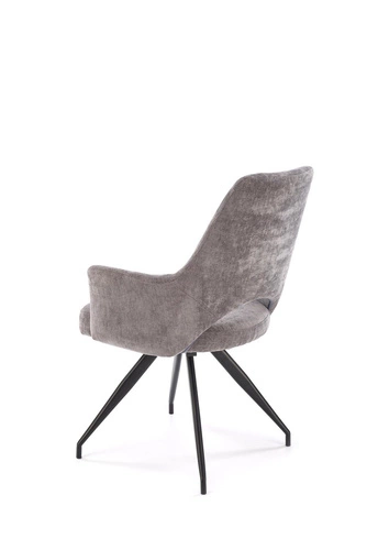 Otočná čalouněná židle Naty Intesi šedá s područkami moderní do kanceláře