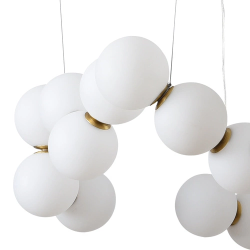 Závěsné LED svítidlo koule CORALLI-80 bílé moderní do obýváku a nad stůl 80 cm