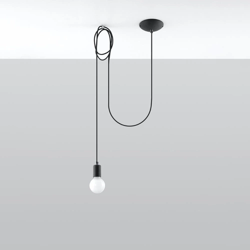 EDISON 1 LONG závěsná lampa černá