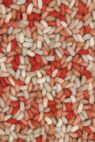 Moderní vlněný koberec Arch červený 250x350 cm do obýváku snadno čistitelný