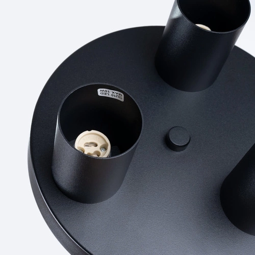 Moderní stropní svítidlo LAGOS 3P černé do obýváku a ložnice SOLLUX LIGHTING