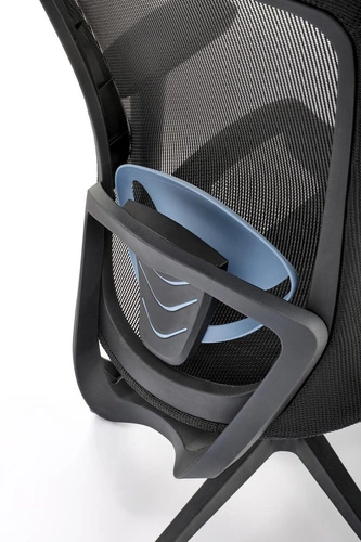 Lagot moderní ergonomická kancelářská židle černá s opěrkou hlavy a nastavitelnou výškou