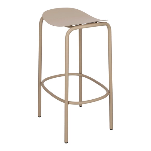 Šedá kovová barová stolička bez opěrky Trick moderní do kuchyně a na zahradu 65 cm SCAB Design