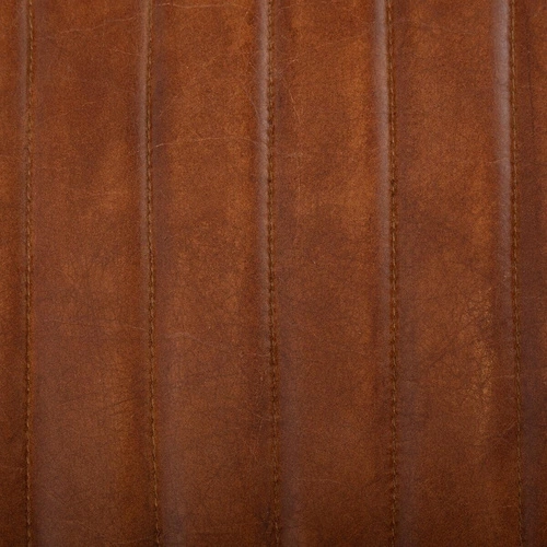 Kožený barový stoliček Dario Atmosphera hnědý s opěrkou loftový do kuchyně a jídelny 75 cm