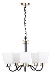 Závěsné svítidlo Schubert černé 5-ramenné moderní do obýváku a jídelny kovové