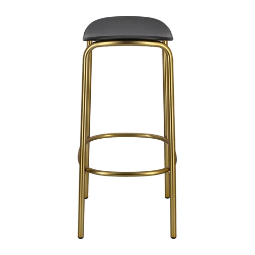 Barová stolička bez opěradla TRICK wood 65 cm černo-zlatá moderní do kuchyně a jídelny SCAB Design