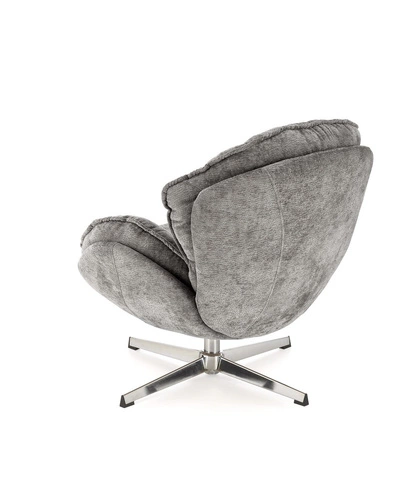 Relaxační křeslo Offred šedé moderní do obýváku čalouněné minimalistické Intesi