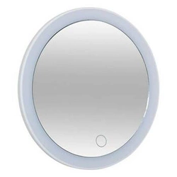 Kulaté bílé LED zrcadlo 5five simply smart na líčení do koupelny nebo na toaletní stolek
